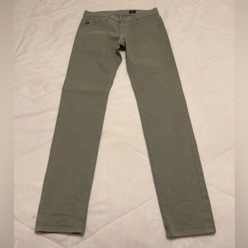 AG Adriano Goldschmied Men's Olive Jeans